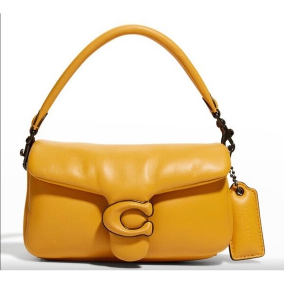 Coach NWT Tabby Pillow Shoulder Bag V5/Buttercup Leather w8”x H4” - Picture 7 of 7
